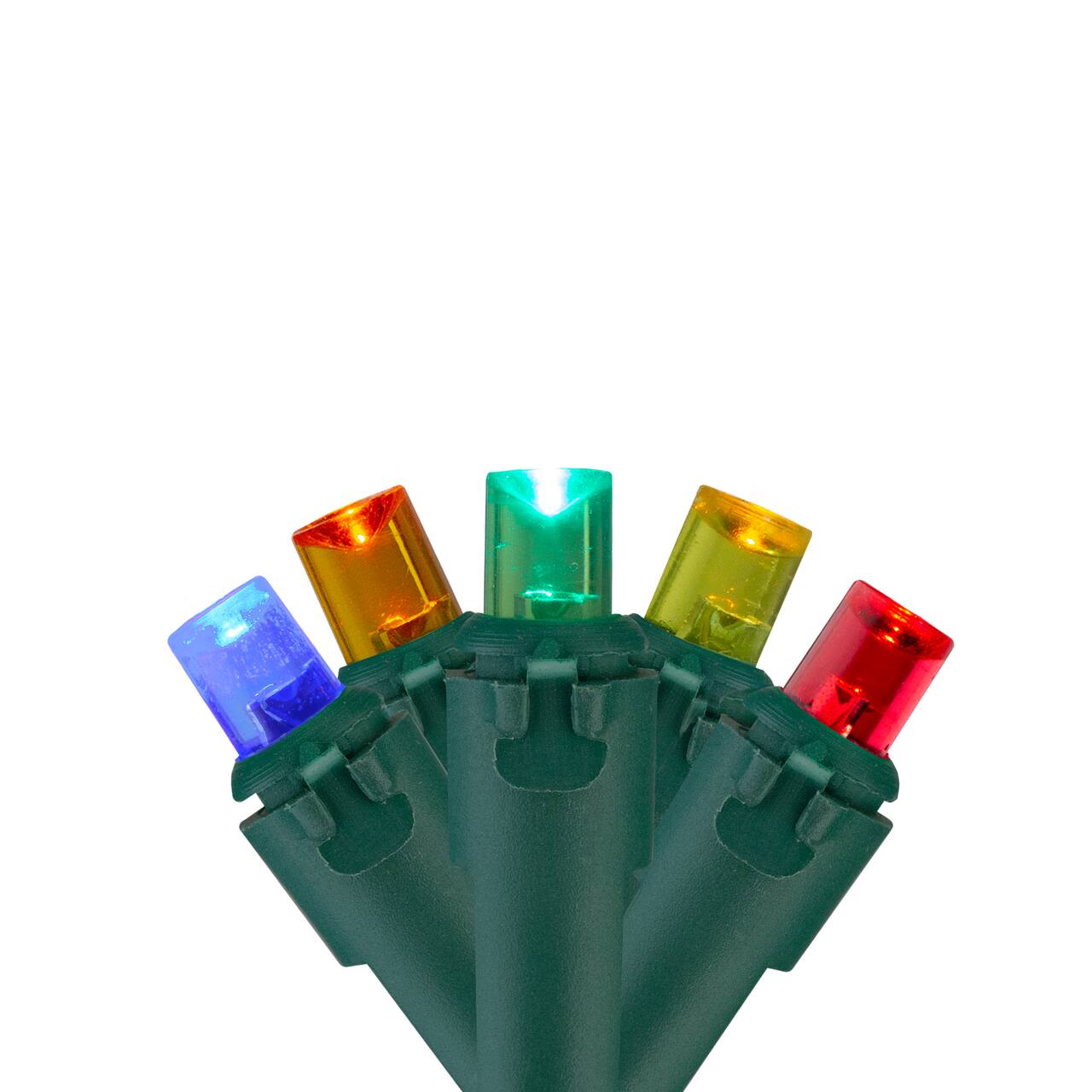 200ct. Multicolor LED Wide Angle Christmas String Lights with Green Wire